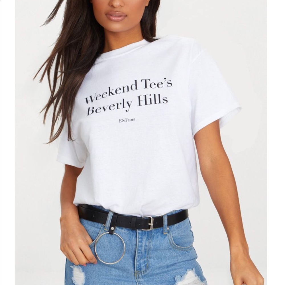 PrettyLittleThing oversized weekend tee